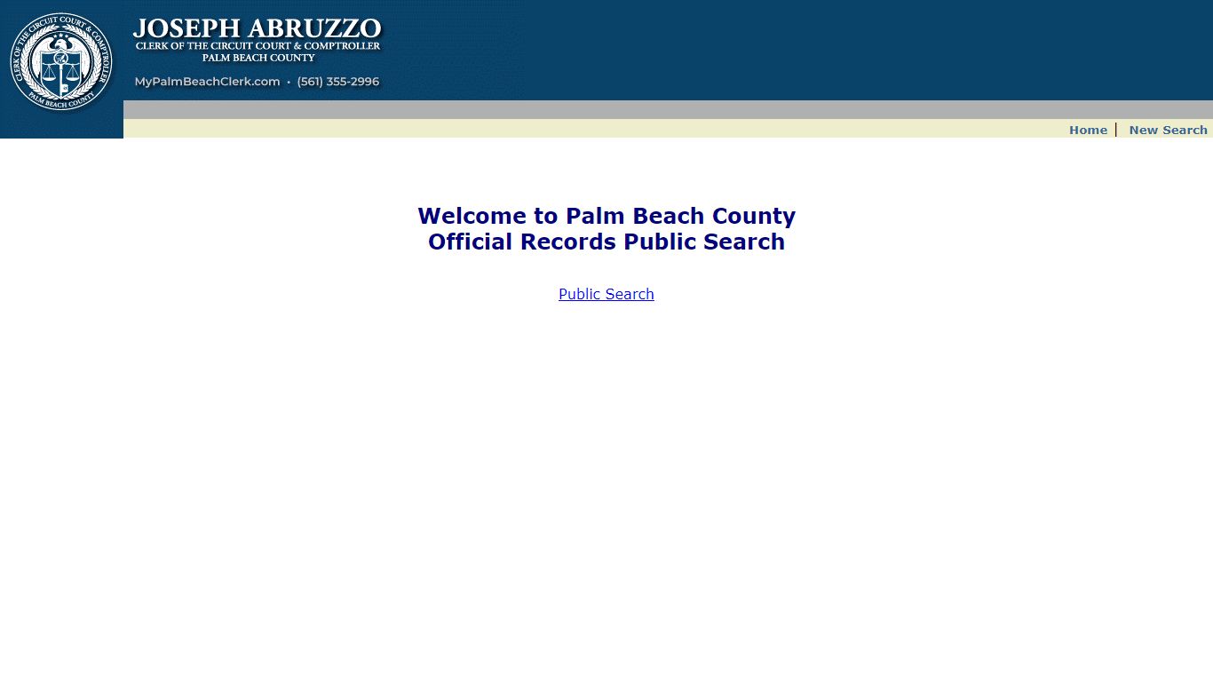 PalmBeach Official Records Public Search - oris.co.palm ...